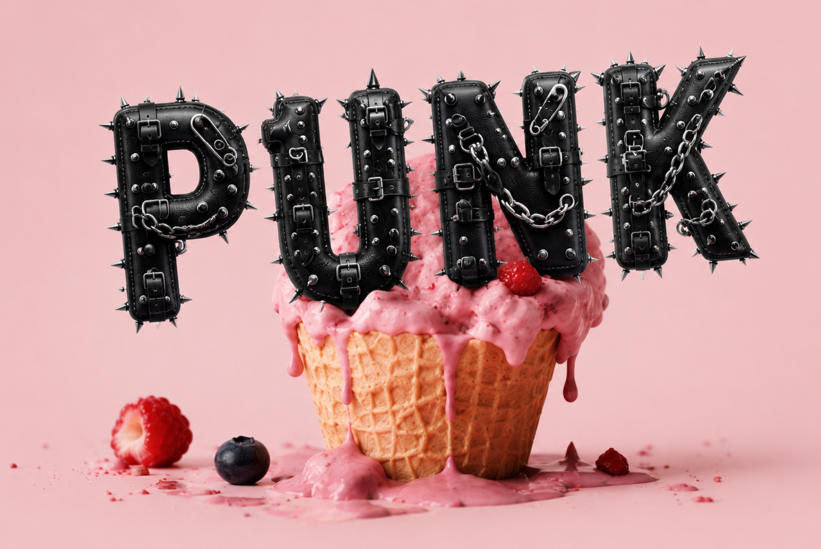 Black Punk Font Black Punk OTF Font letters with spikes