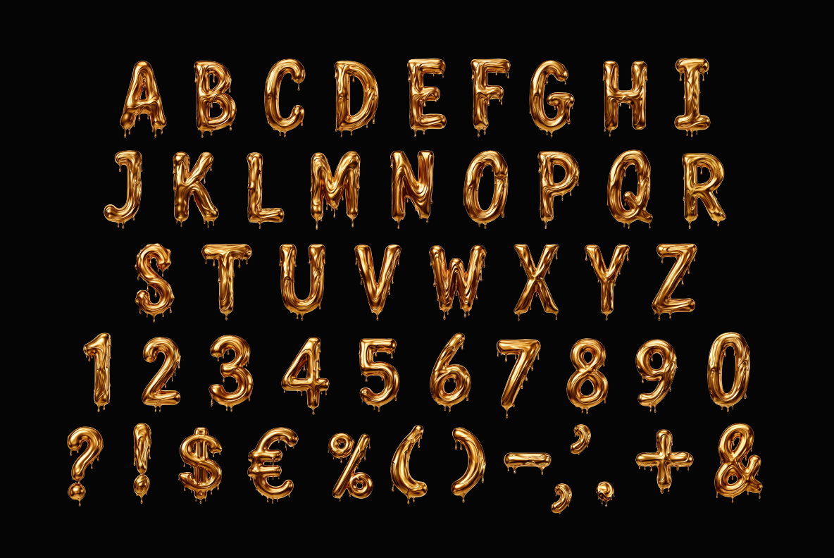 Golden Drip Font