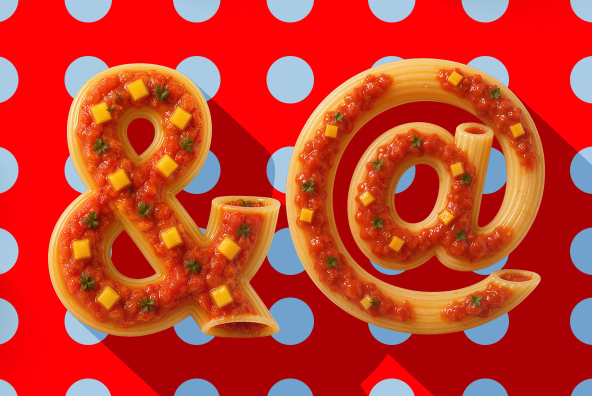 Pasta Fusion Font Pasta Alphabet