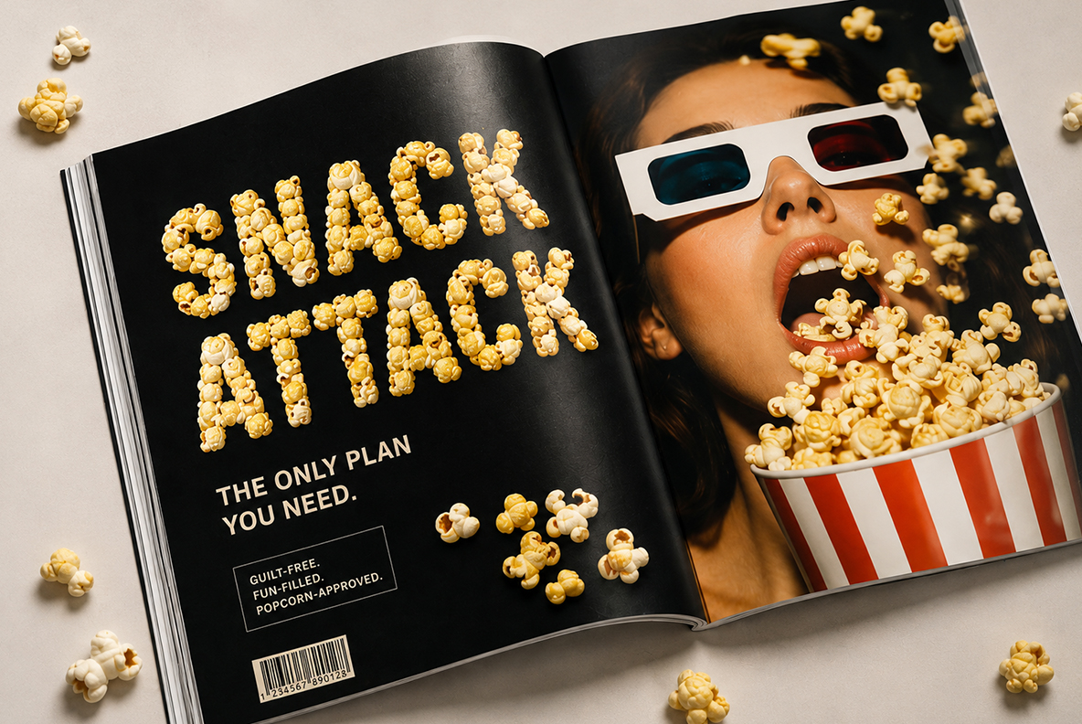 Golden Popcorn Font Popcorn Alphabet