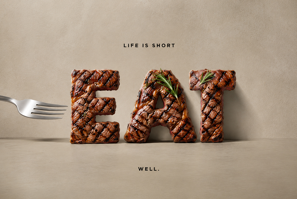 Steakhouse Font Steak Alpabet