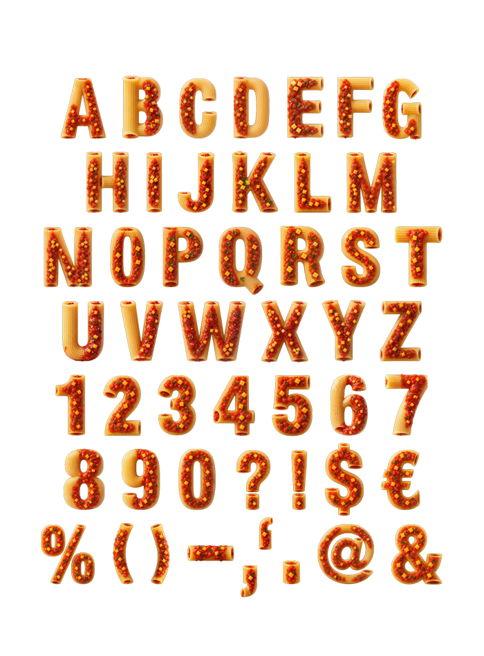 Pasta Alphabet