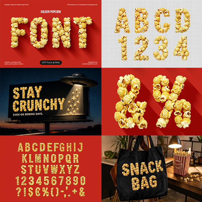 Popcorn Alphabet