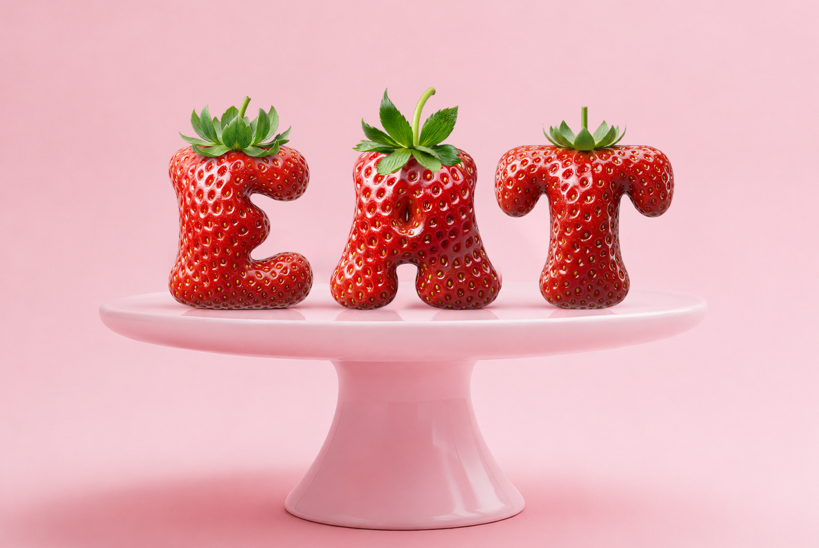 Strawberry Delight Font Strawberry Alphabet