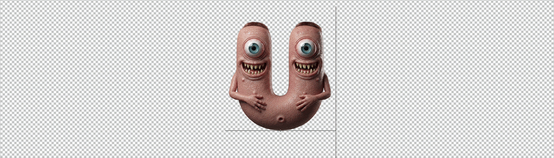 Gobble Monster Font Gobble Monster Alphabet. OTF font and PNG letters.
