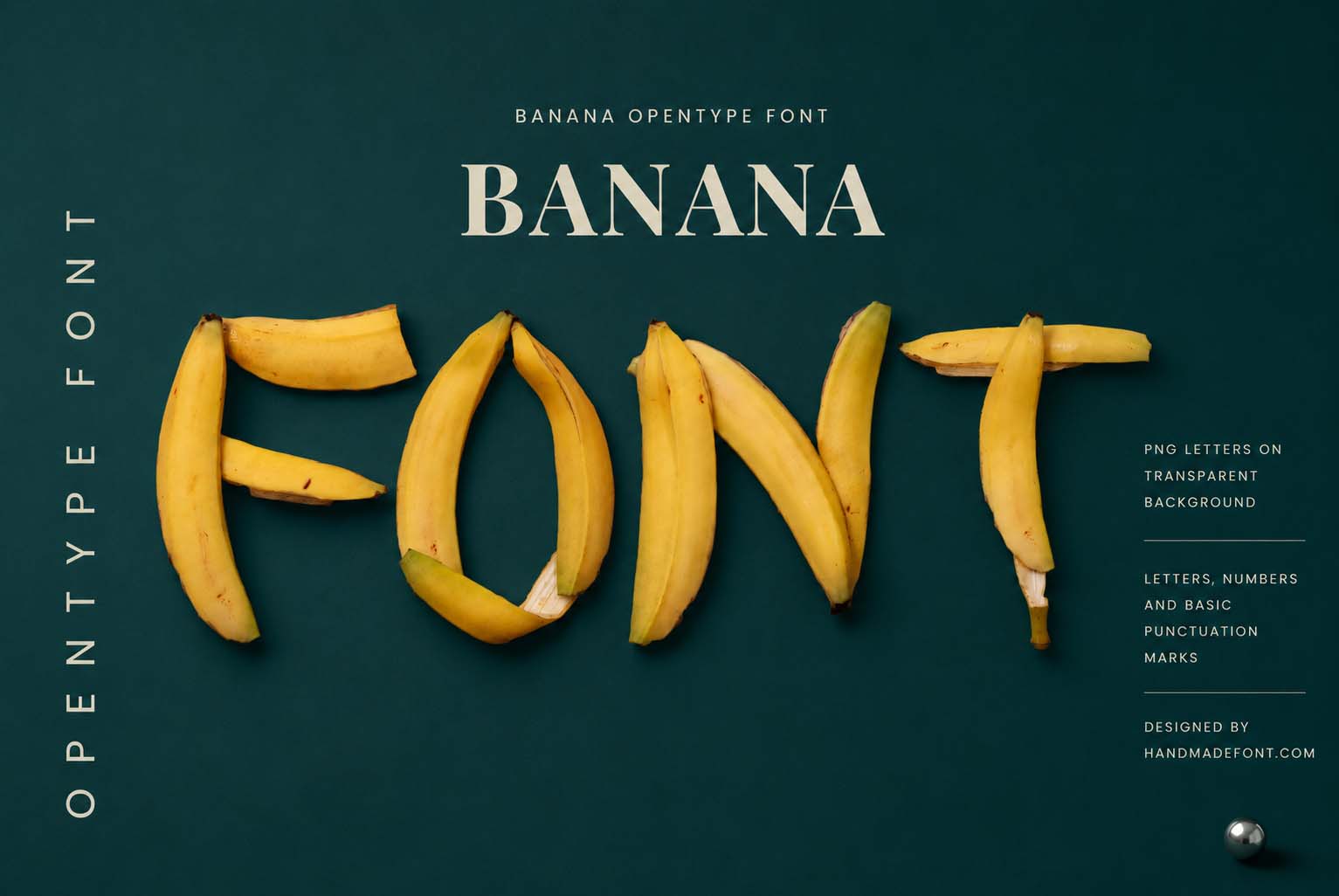 Banana Font – playful fruit typography for tropical food branding