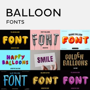 All Balloon Fonts