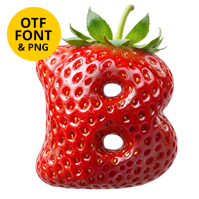 Strawberry Delight Font. Bite into your typography!