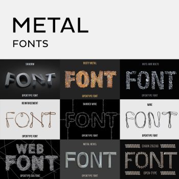 All Metal fonts