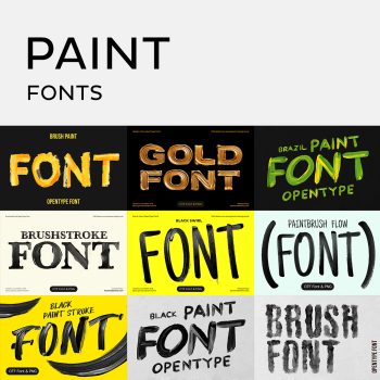 Pant brush fonts