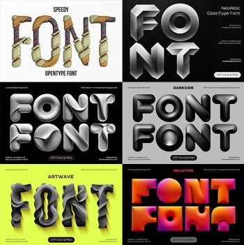 Experimental Fonts and PNG Letters