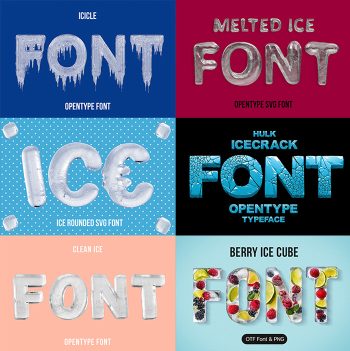 Ice Fonts and PNG letters