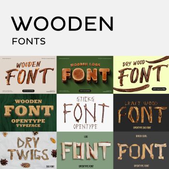 All Wooden Fonts