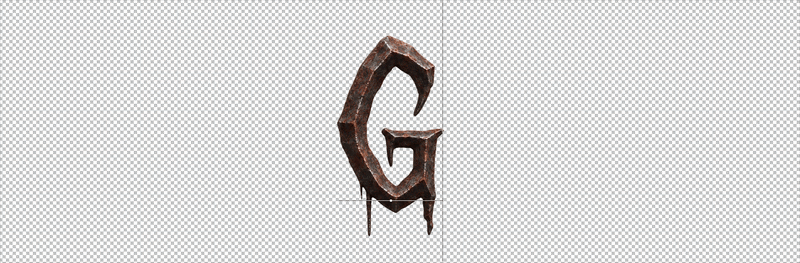 Animated banner of the Gothic Rust Font Animated banner spelling FONT in the corroded capitals of the Gothic Rust Font